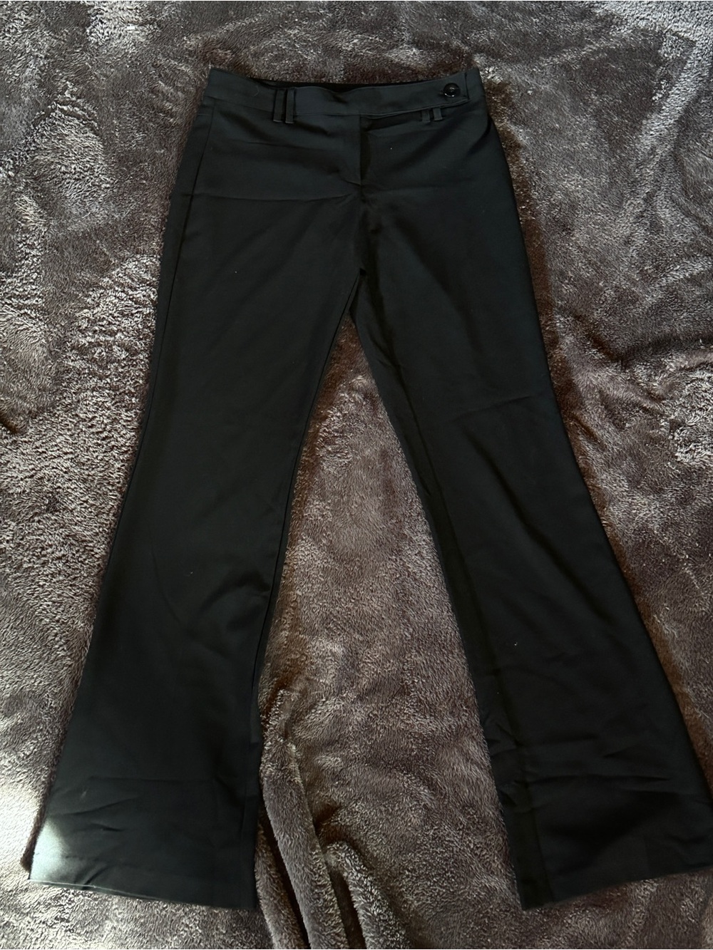 XOXO Black Low Rise Women's Flare Trousers - Size 26”